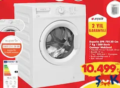 SUPERİA SPR 70120 CM 7 KG 1200 DEVİR ÇAMAŞIR MAKİNESİ SUPERİA SPR 70120 CM 7 KG 1200 DEVİR ÇAMAŞIR MAKİNESİ